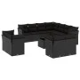 Gartensofa-Set 12-teilig mit schwarzen synthetischen Rattankissen von , Gartensets - Ref: Foro24-3218515, Preis: 863,59 €, Ra...
