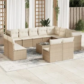 Garden set with 13-piece synthetic rattan beige cushions. by , Garden sets - Ref: Foro24-3218478, Price: 857,67 €, Discount: %