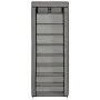 Mueble zapatero de tela con funda gris 57x29x162 cm by vidaXL, Shoe racks and shoe organizers - Ref: Foro24-282432, Price: 31...
