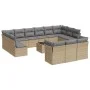 Set sofás de jardín 14 pzas con cojines ratán sintético beige by , Garden sets - Ref: Foro24-3218459, Price: 847,73 €, Discou...