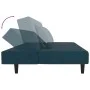 Two-seater sofa bed with two blue velvet pillows. by , Sofas - Ref: Foro24-375909, Price: 246,01 €, Discount: %