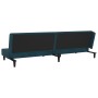 Sofá cama de 2 plazas con dos almohadas terciopelo azul de , Sofás - Ref: Foro24-375909, Precio: 250,29 €, Descuento: %