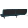 Two-seater sofa bed with two blue velvet pillows. by , Sofas - Ref: Foro24-375909, Price: 246,01 €, Discount: %