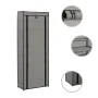 Mueble zapatero de tela con funda gris 57x29x162 cm by vidaXL, Shoe racks and shoe organizers - Ref: Foro24-282432, Price: 31...