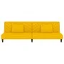 Two-seater sofa bed with two yellow velvet pillows by , Sofas - Ref: Foro24-375916, Price: 253,18 €, Discount: %