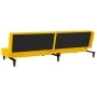 Two-seater sofa bed with two yellow velvet pillows by , Sofas - Ref: Foro24-375916, Price: 253,18 €, Discount: %