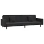 2-seater sofa bed with two black velvet pillows by , Sofas - Ref: Foro24-375923, Price: 264,20 €, Discount: %