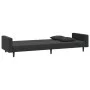 2-seater sofa bed with two black velvet pillows by , Sofas - Ref: Foro24-375923, Price: 264,20 €, Discount: %