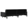 2-seater sofa bed with two black velvet pillows by , Sofas - Ref: Foro24-375923, Price: 264,20 €, Discount: %