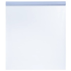 Lámina de ventana esmerilada PVC gris transparente 60x2000 cm
