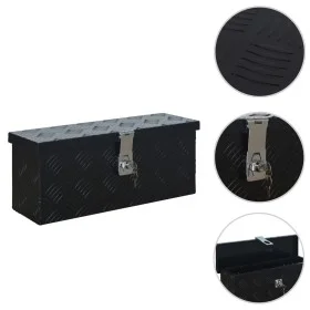 Aluminiumbox 485x140x200 mm schwarz von vidaXL, Werkzeugkästen - Ref: Foro24-144845, Preis: 73,07 €, Rabatt: %