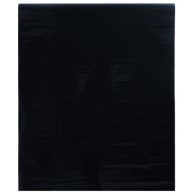 Lámina de ventana esmerilada estática PVC negro 90x2000 cm