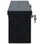 Aluminum box 485x140x200 mm black by vidaXL, Toolboxes - Ref: Foro24-144845, Price: 74,32 €, Discount: %
