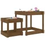 Sandtische 2 Stk. massives Kiefernholz honigbraun von , Strukturen für Spiele im Freien - Ref: Foro24-825054, Preis: 73,41 €,...