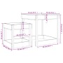 Sandtische 2 Stk. massives Kiefernholz honigbraun von , Strukturen für Spiele im Freien - Ref: Foro24-825054, Preis: 74,09 €,...