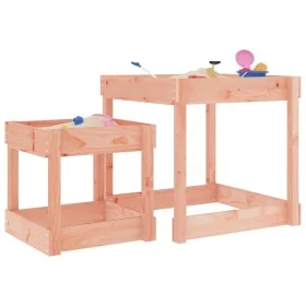 Sand tables 2 units solid Douglas fir wood by , Structures for outdoor games - Ref: Foro24-825056, Price: 85,16 €, Discount: %