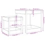 Sandtische 2 Stk. Massivholz Douglasie von , Strukturen für Spiele im Freien - Ref: Foro24-825056, Preis: 86,25 €, Rabatt: %