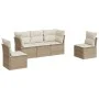 Garden sofa set with 5-piece synthetic rattan beige cushions by , Garden sets - Ref: Foro24-3217348, Price: 348,31 €, Discoun...