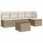 Set Gartensofas mit Kissen 6 Stück synthetisches Rattan beige von , Gartensets - Ref: Foro24-3217528, Preis: 353,89 €, Rabatt: %