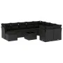 Garden sofa set 11 pieces and black synthetic rattan cushions by , Garden sets - Ref: Foro24-3250434, Price: 682,98 €, Discou...