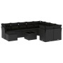 Set mit 11 Stück Gartensofas und Kissen synthetisches Rattan schwarz von , Gartensets - Ref: Foro24-3250434, Preis: 708,82 €,...
