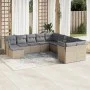 11-piece garden sofa set with beige synthetic rattan cushions by , Garden sets - Ref: Foro24-3250448, Price: 657,55 €, Discou...
