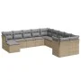 11-piece garden sofa set with beige synthetic rattan cushions by , Garden sets - Ref: Foro24-3250448, Price: 657,55 €, Discou...