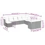 11-piece garden sofa set with beige synthetic rattan cushions by , Garden sets - Ref: Foro24-3250448, Price: 657,55 €, Discou...
