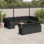 Set sofás de jardín 14 pzas con cojines ratán sintético negro by , Modular outdoor sofas - Ref: Foro24-3224361, Price: 875,85...