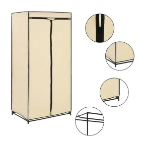 Cremefarbener Kleiderschrank 75x50x160 cm von , Kleiderschränke - Ref: Foro24-282439, Preis: 30,54 €, Rabatt: %