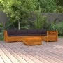 Gartenmöbel 6-teilig mit Kissen aus massivem Akazienholz von , Gartensets - Ref: Foro24-3087327, Preis: 925,07 €, Rabatt: %