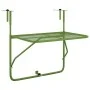 Green steel balcony table 60x40 cm by , Garden tables - Ref: Foro24-340918, Price: 48,94 €, Discount: %