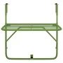 Green steel balcony table 60x40 cm by , Garden tables - Ref: Foro24-340918, Price: 48,94 €, Discount: %