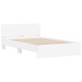Weißer Bettrahmen mit Kopfteil 135x190 cm von , Betten und Lattenroste - Ref: Foro24-3207504, Preis: 167,95 €, Rabatt: %