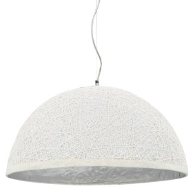 Weiße und silberne Pendelleuchte E27 Ø50 cm von vidaXL, Lampen - Ref: Foro24-50937, Preis: 75,69 €, Rabatt: %