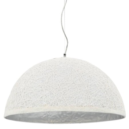 Weiße und silberne Pendelleuchte E27 Ø50 cm von vidaXL, Lampen - Ref: Foro24-50937, Preis: 75,69 €, Rabatt: %