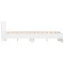 White bed frame with headboard 135x190 cm by , Beds and slatted bases - Ref: Foro24-3207504, Price: 167,80 €, Discount: %