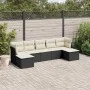 Set de comedor de jardín 7 pzas y cojines ratán sintético negro by , Garden sets - Ref: Foro24-3249865, Price: 391,57 €, Disc...