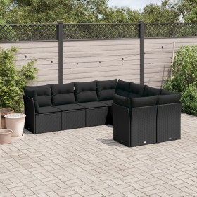 8-piece garden sofa set with black synthetic rattan cushions by , Garden sets - Ref: Foro24-3250424, Price: 552,33 €, Discoun...