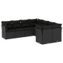8-piece garden sofa set with black synthetic rattan cushions by , Garden sets - Ref: Foro24-3250424, Price: 552,33 €, Discoun...