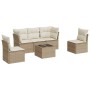 Juego de sofás jardín con cojines 6 pzas ratán sintético beige by , Garden sets - Ref: Foro24-3217358, Price: 378,62 €, Disco...