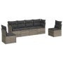 Gartenmöbel-Set, 6-teilig, mit grauen Polstern aus synthetischem Rattan. von , Gartensets - Ref: Foro24-3217370, Preis: 345,1...
