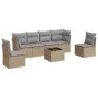 Gartensofagarnitur 7-teilig mit Kissen aus synthetischem Rattan in Beige. von , Gartensets - Ref: Foro24-3217379, Preis: 405,...