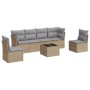 Set sofás de jardín 7 piezas y cojines ratán sintético beige by , Garden sets - Ref: Foro24-3217379, Price: 385,23 €, Discoun...