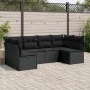 Set de sofás de jardín 6 piezas y cojines ratán sintético negro de , Conjuntos de jardín - Ref: Foro24-3217385, Precio: 369,3...