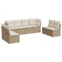 Set Gartensofas mit beigen Kissen 8 Stück PE Rattan von , Gartensets - Ref: Foro24-3217448, Preis: 484,10 €, Rabatt: %