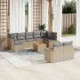 Juego de sofás jardín con cojines beige 10 pzas ratán sintético by , Modular outdoor sofas - Ref: Foro24-3224274, Price: 592,...