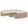 12-teiliges Gartensofa-Set und Kissen aus braunem Kunststoff-Rattan. von , Modulare Sofas für den Außenbereich - Ref: Foro24-...