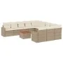 Set de sofás de jardín 12 pzas y cojines ratán sintético marrón by , Modular outdoor sofas - Ref: Foro24-3224350, Price: 773,...