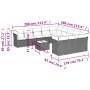 Set de sofás de jardín 12 piezas cojines ratán sintético negro by , Garden sets - Ref: Foro24-3218416, Price: 641,02 €, Disco...